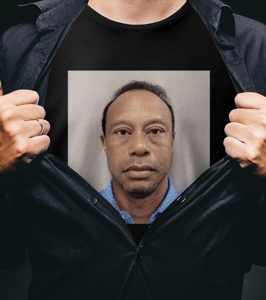 Tiger Woods Shot Released DUI Arrest Photo T-Shirt