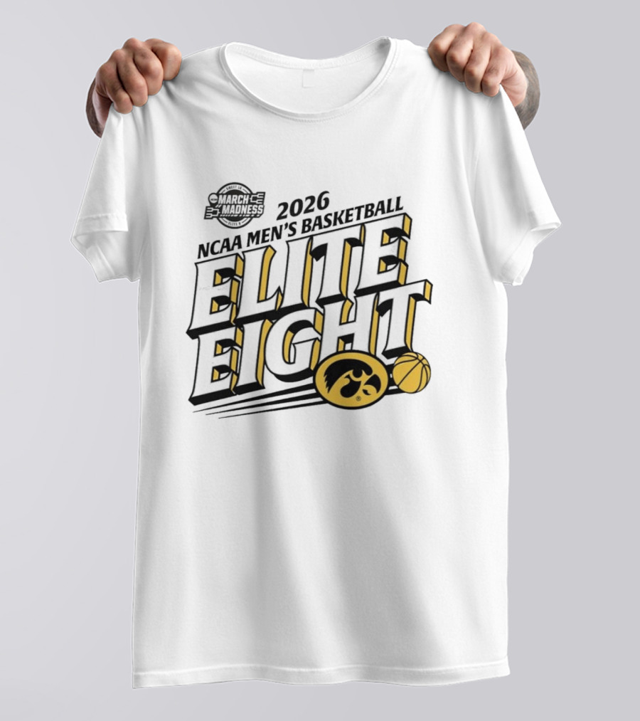 2026 Iowa NCAA Men's Basketball March Madness Elite Eight T-Shirt