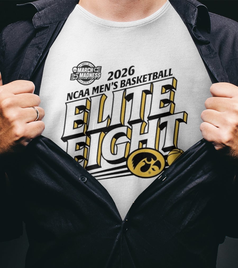 2026 Iowa NCAA Men's Basketball March Madness Elite Eight T-Shirt