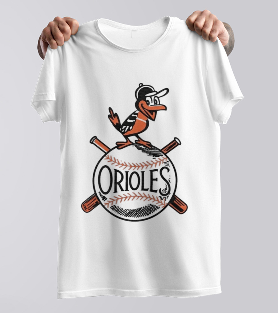 Baltimore Orioles Vintage '54 Iconic Bird And Baseball T-Shirt