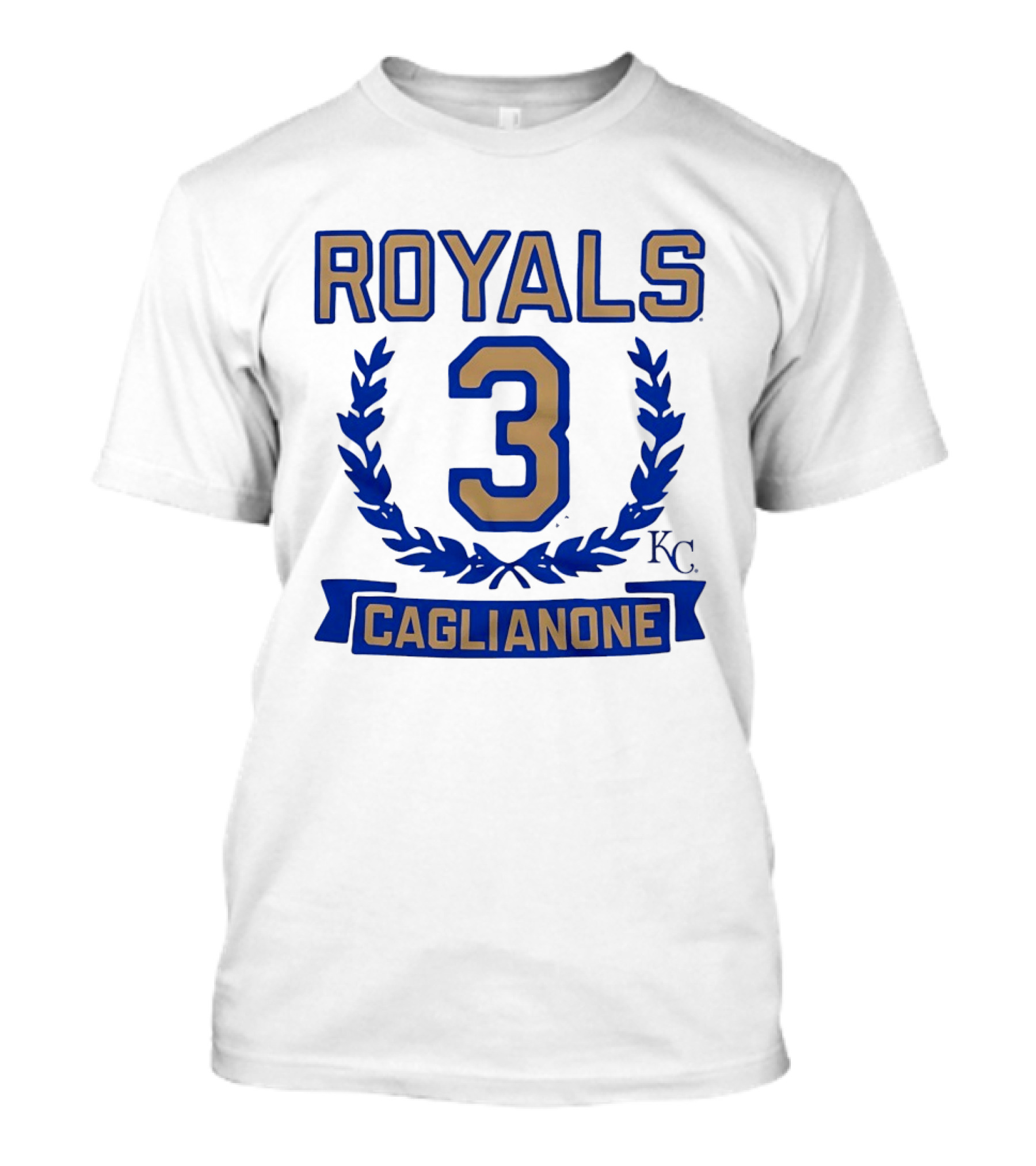 Kansas City Royals Jac Caglianone 3 Wreath KC T-Shirt