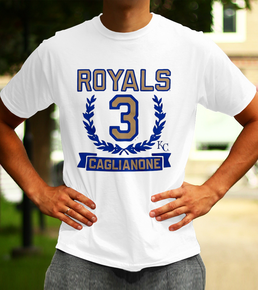 Kansas City Royals Jac Caglianone 3 Wreath KC T-Shirt