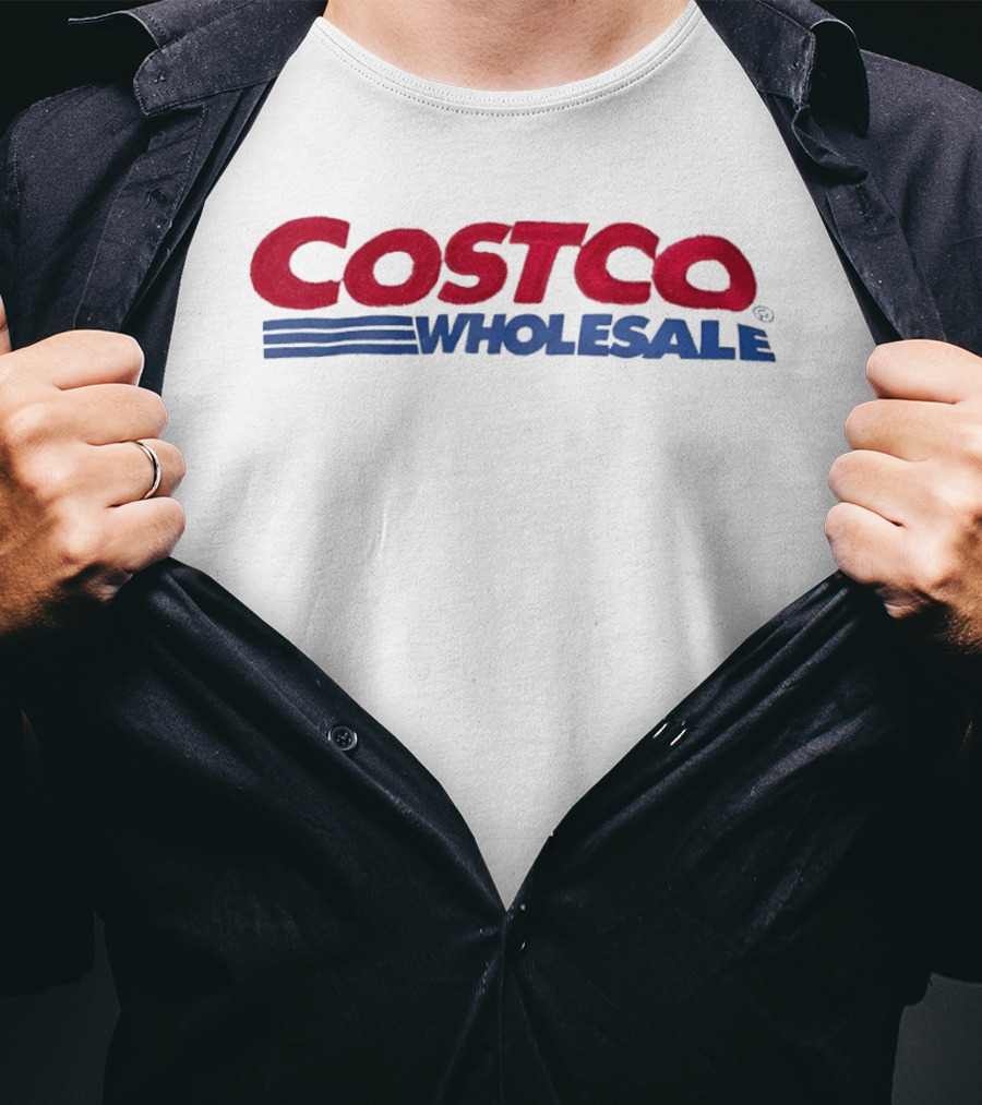 Costco Wholesale Large Red Blue T-Shirt