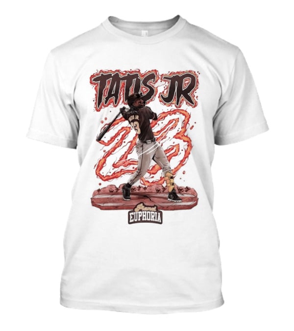 Fernando Tatis Jr San Diego Padres MLB Number 23 Fire Batting Euphoria T-Shirt