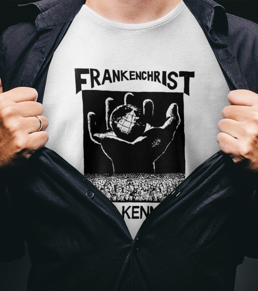 Frankenchrist Dead Kennedys Hand Holding Globe T-Shirt