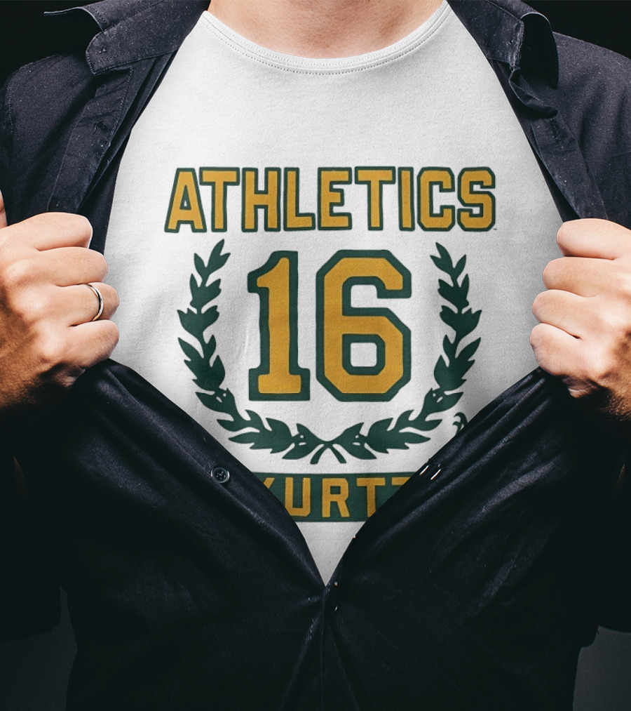 Oakland Athletics 16 Kurtz Wreath A's T-Shirt