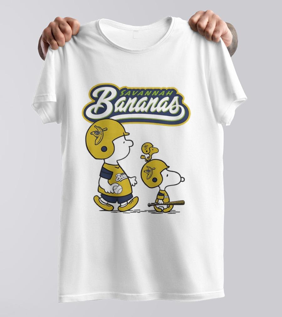 Savannah Bananas Peanuts Characters Baseball T-Shirt