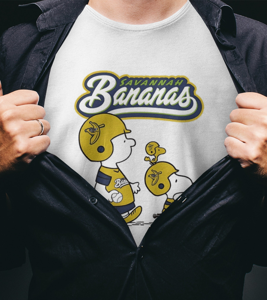 Savannah Bananas Peanuts Characters Baseball T-Shirt