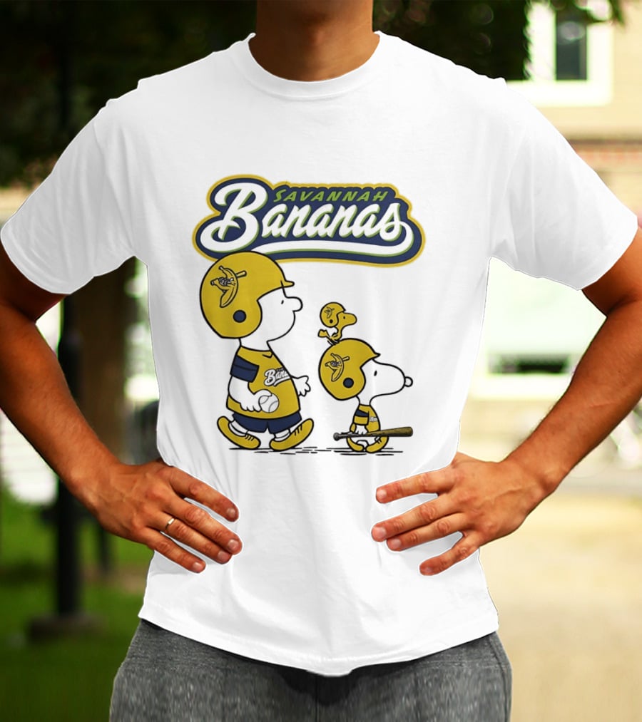 Savannah Bananas Peanuts Characters Baseball T-Shirt