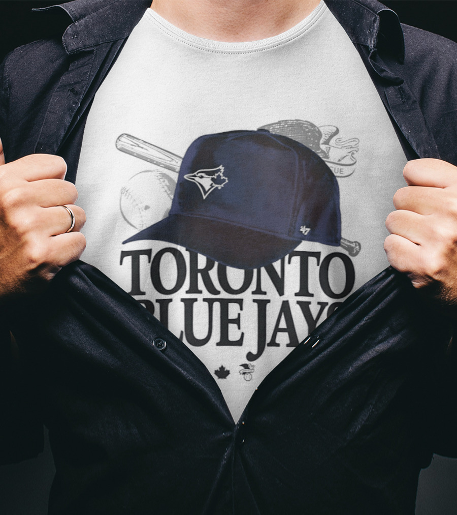 Toronto Blue Jays Official Baseball Hat Iconic Team Sports Merchandise T-Shirt