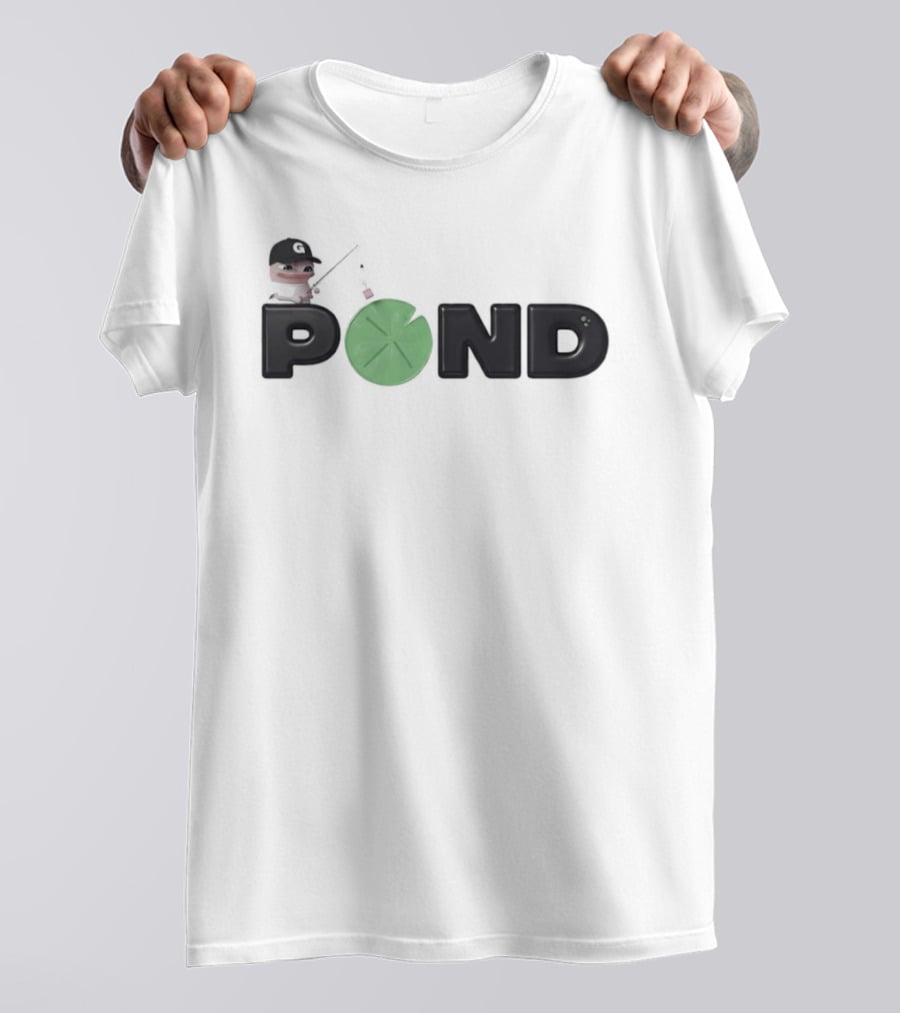Pond0x Project Fishing Character With Lily Pad Letter O T-Shirt