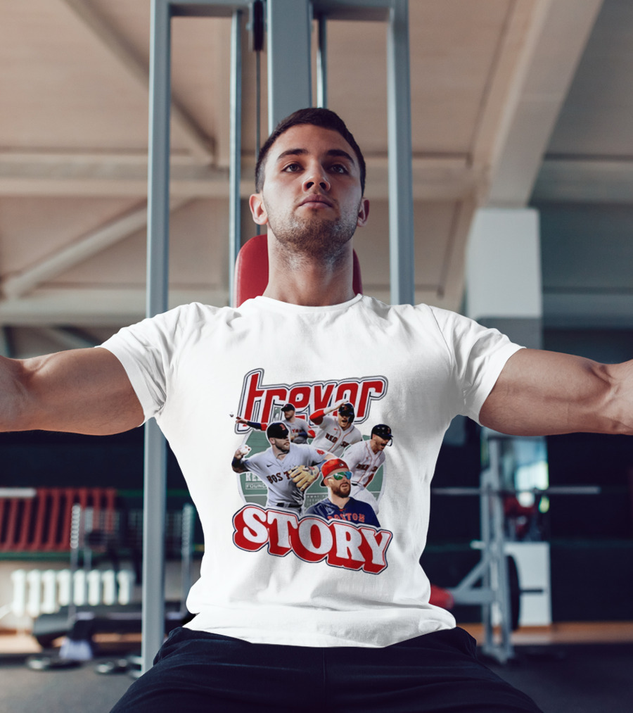 Trevor Story Boston Red Sox MLB Player Collage T-Shirt