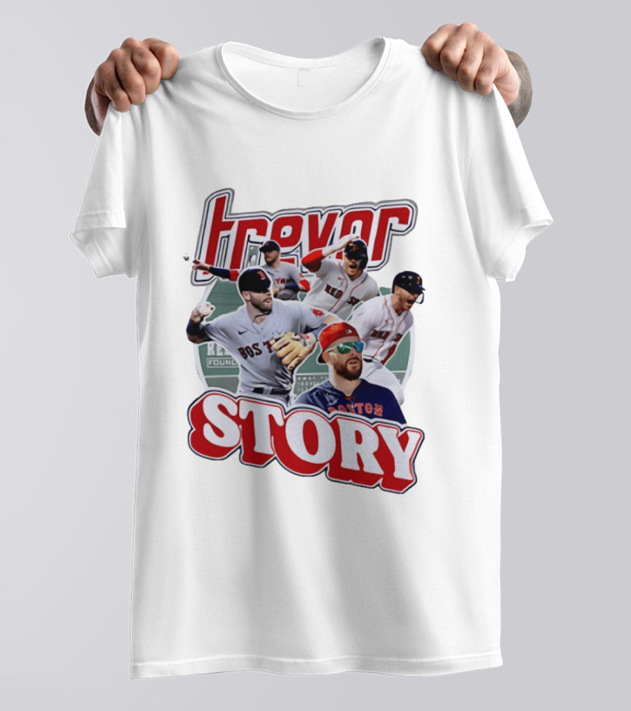 Trevor Story Boston Red Sox MLB Player Collage T-Shirt