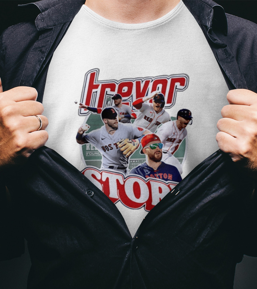 Trevor Story Boston Red Sox MLB Player Collage T-Shirt