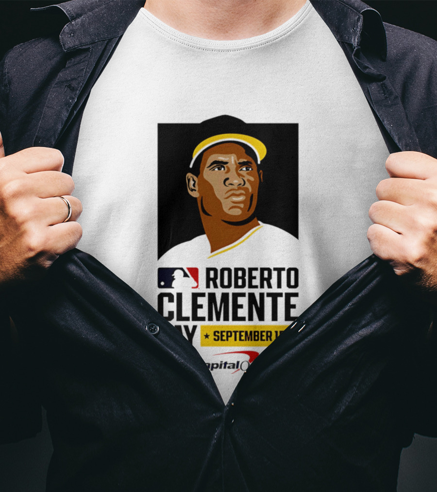 Roberto Clemente Day September 15 MLB Capital One T-Shirt