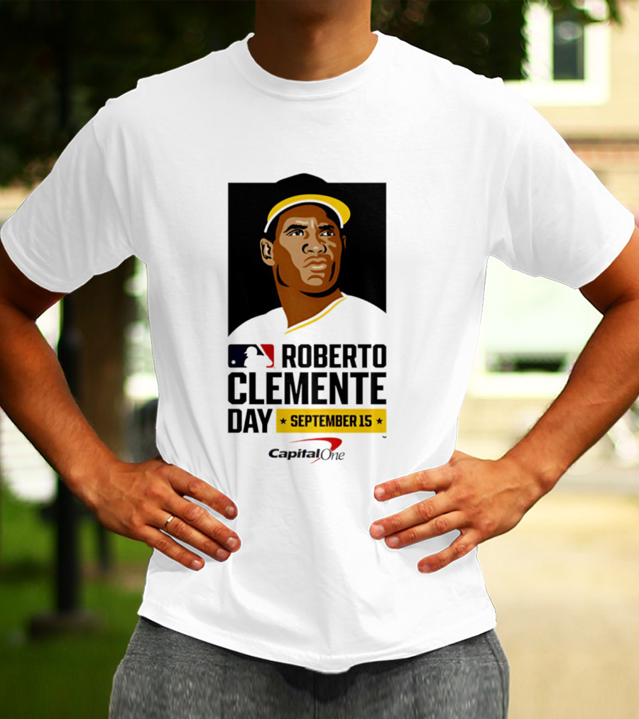 Roberto Clemente Day September 15 MLB Capital One T-Shirt