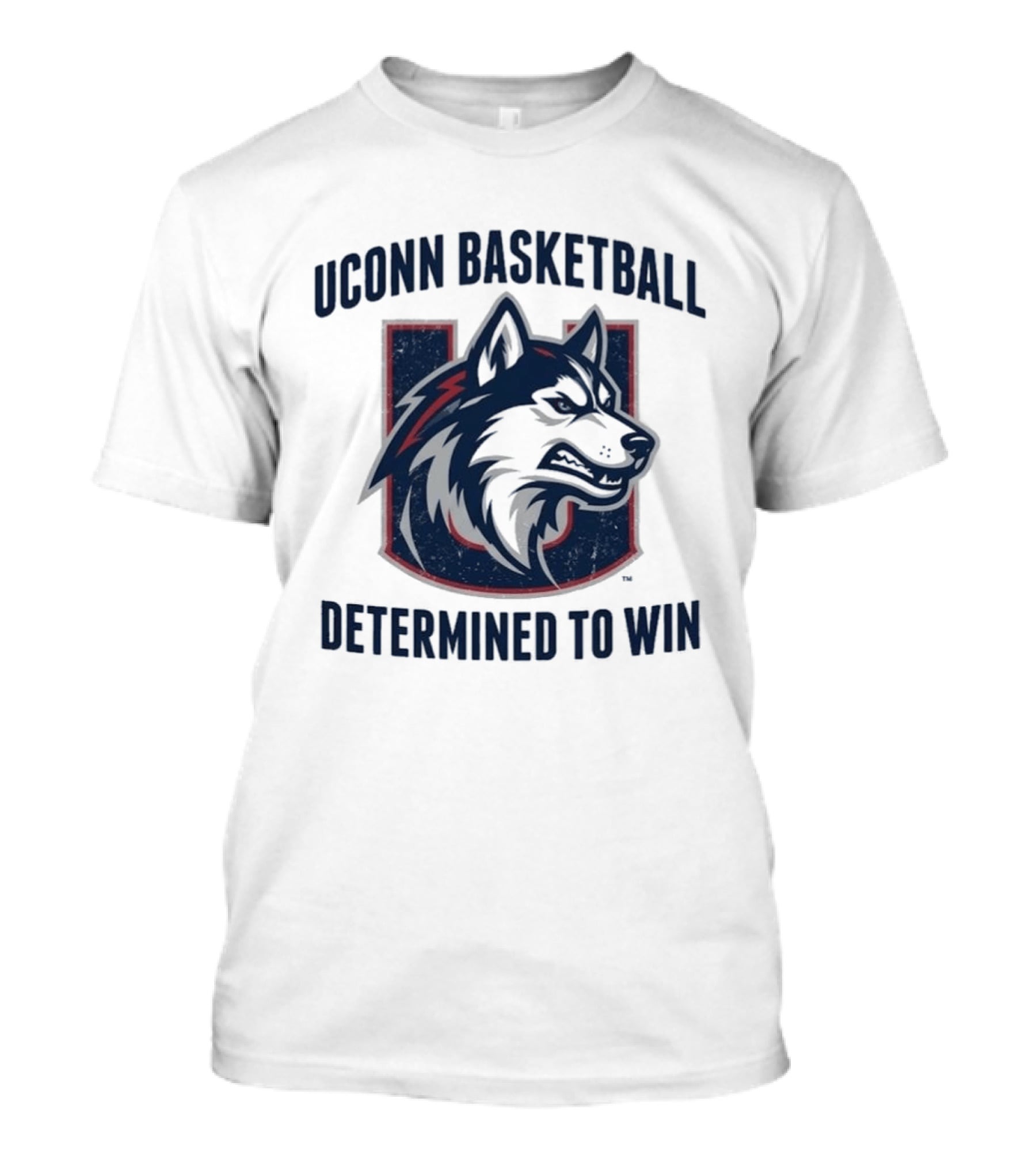 UConn Basketball Husky Determined To Win T-Shirt