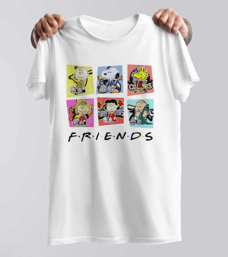 Savannah Bananas Ball Friends Characters Peanuets Firefighters Crocs T-Shirt