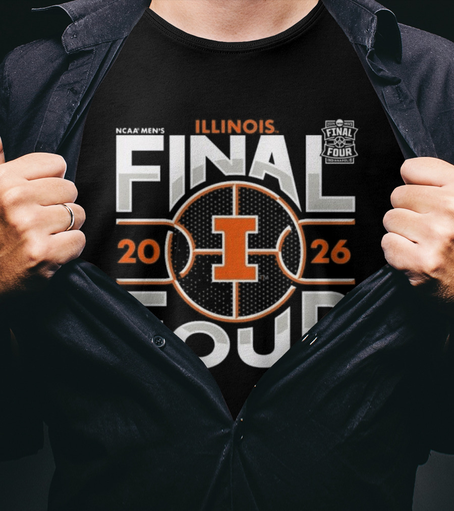 Illinois Basketball 2026 Final Four NCAA Men's Tournament T-Shirt
