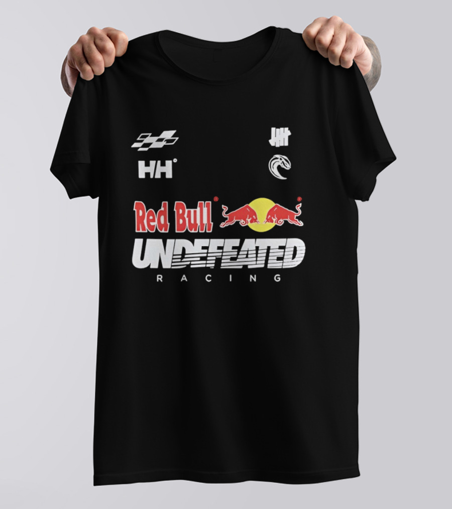 Red Bull Undefeated Racing Helly Hansen Collaboration Checkered Flags T-Shirt