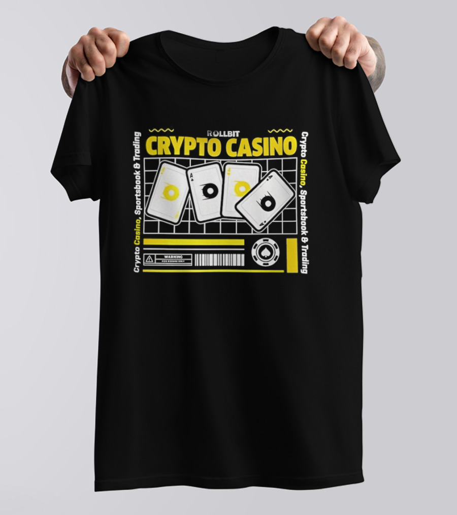 Rollbit Crypto Casino Sportsbook And Trading Playing Cards Digital Tokens T-Shirt