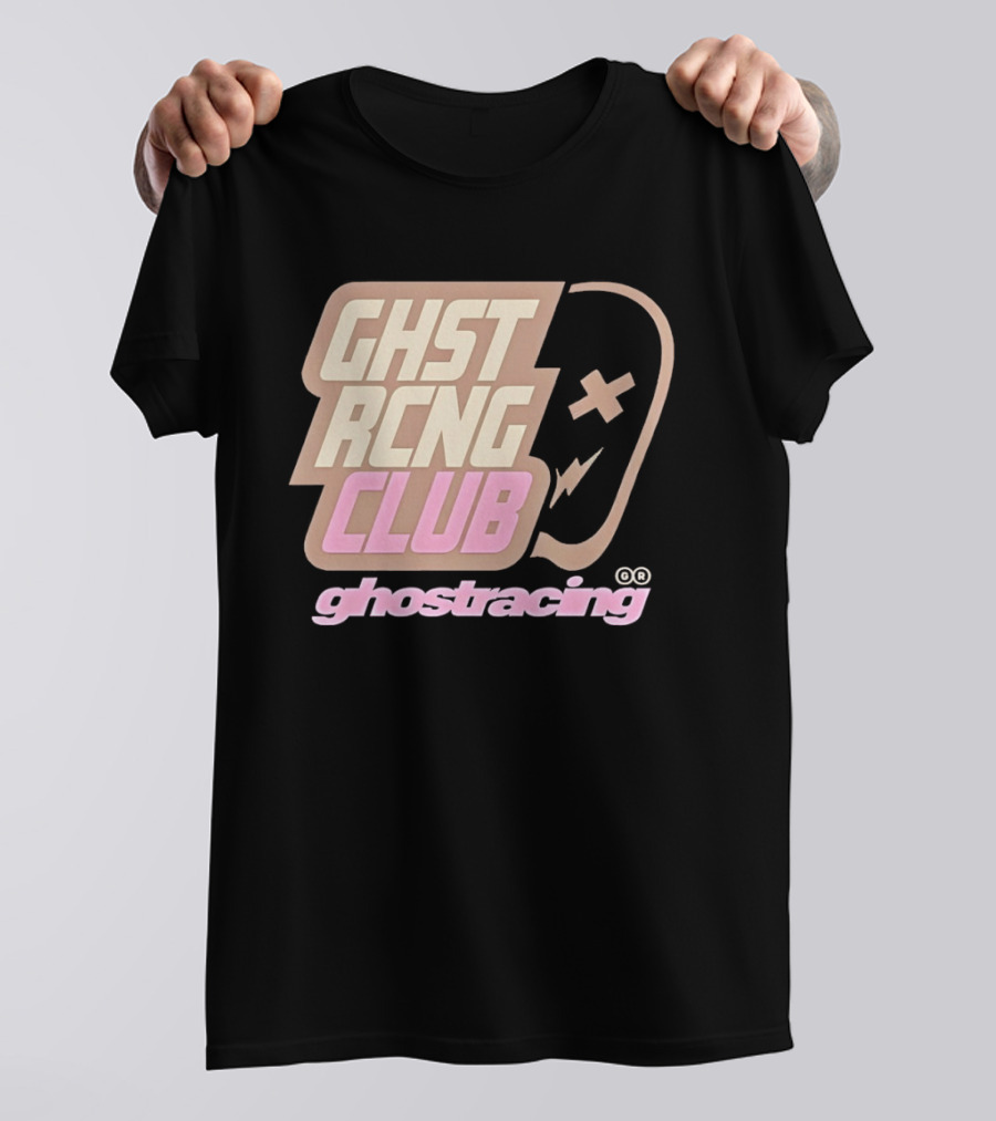 Ghost Racing Club Ghostracing Ghost Tracing Travis Pbc T-Shirt