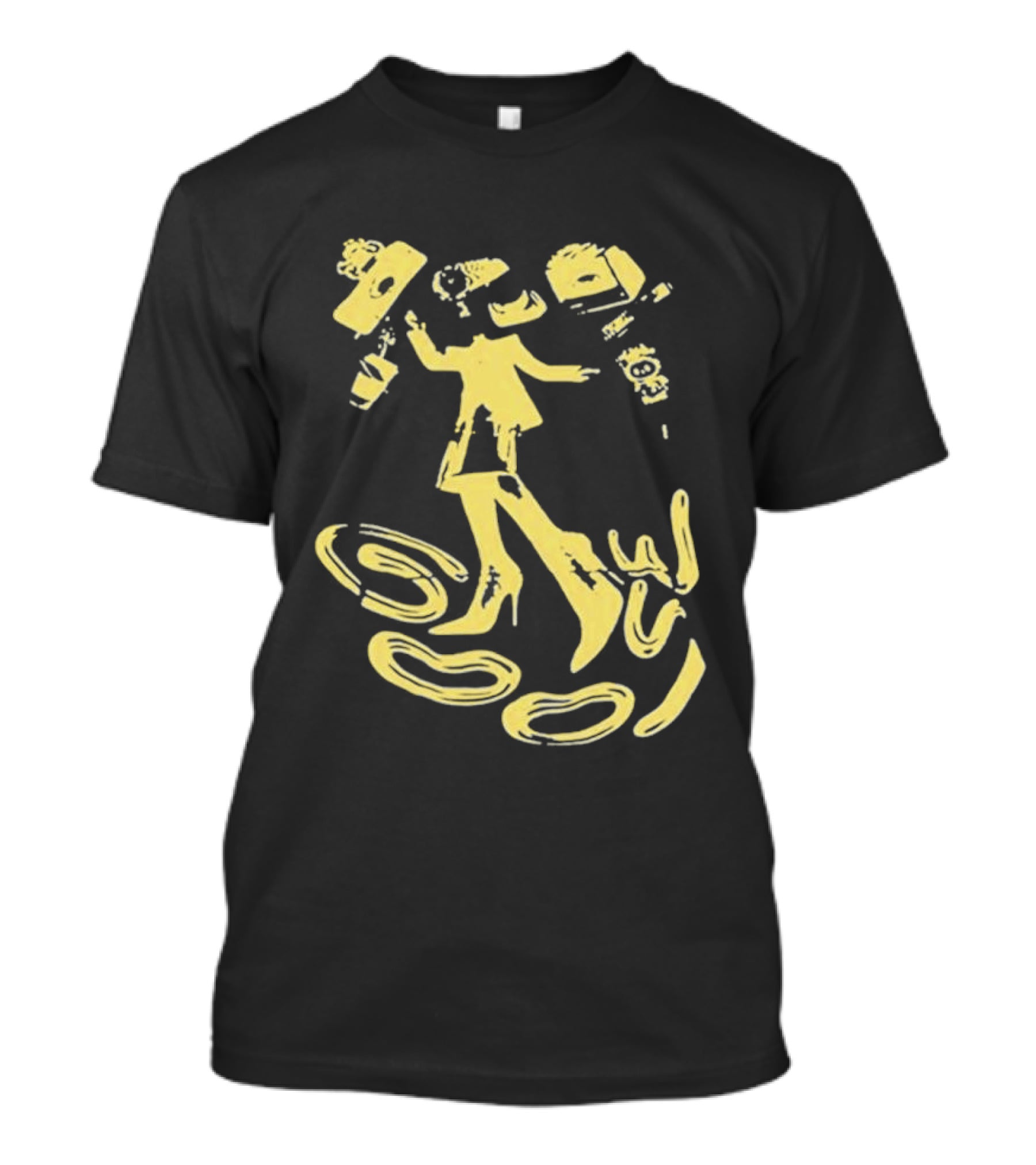 Goose Jam In The Streets Neon Yellow Coffee Dance T-Shirt