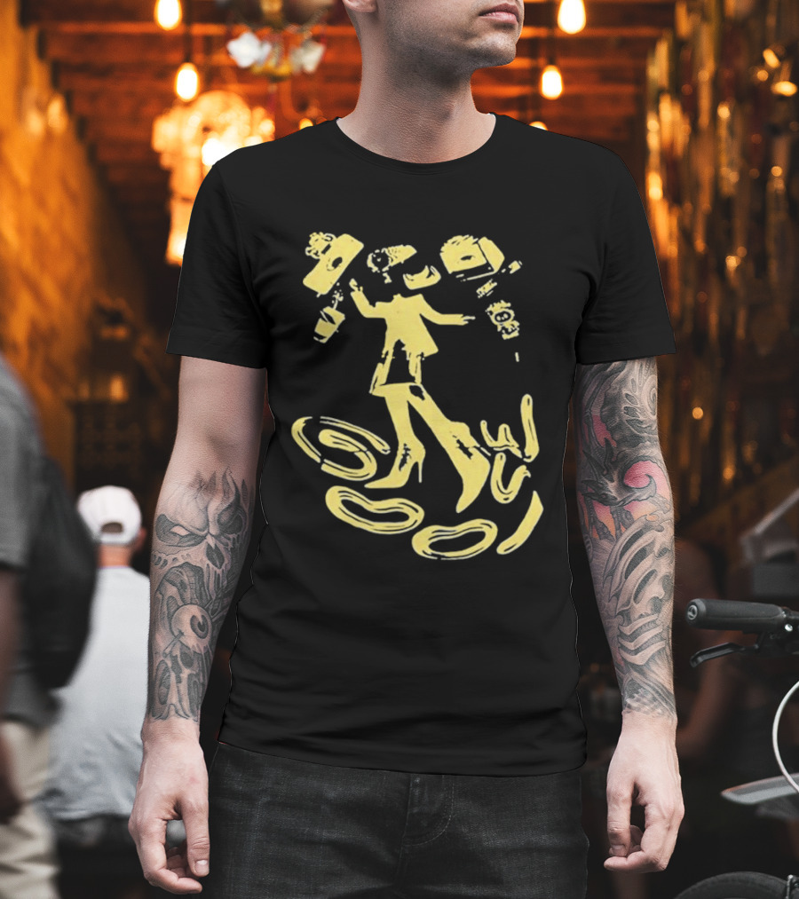 Goose Jam In The Streets Neon Yellow Coffee Dance T-Shirt