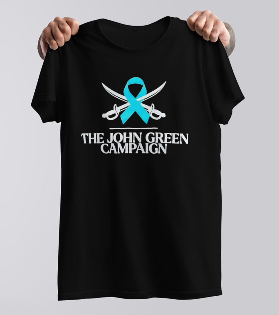 The John Green Campaign Blue Ribbon And Crossed Swords T-Shirt