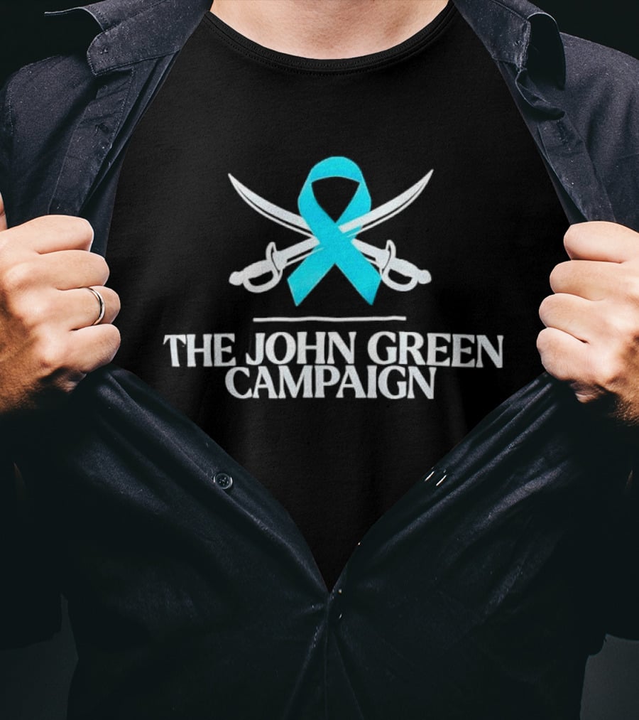 The John Green Campaign Blue Ribbon And Crossed Swords T-Shirt