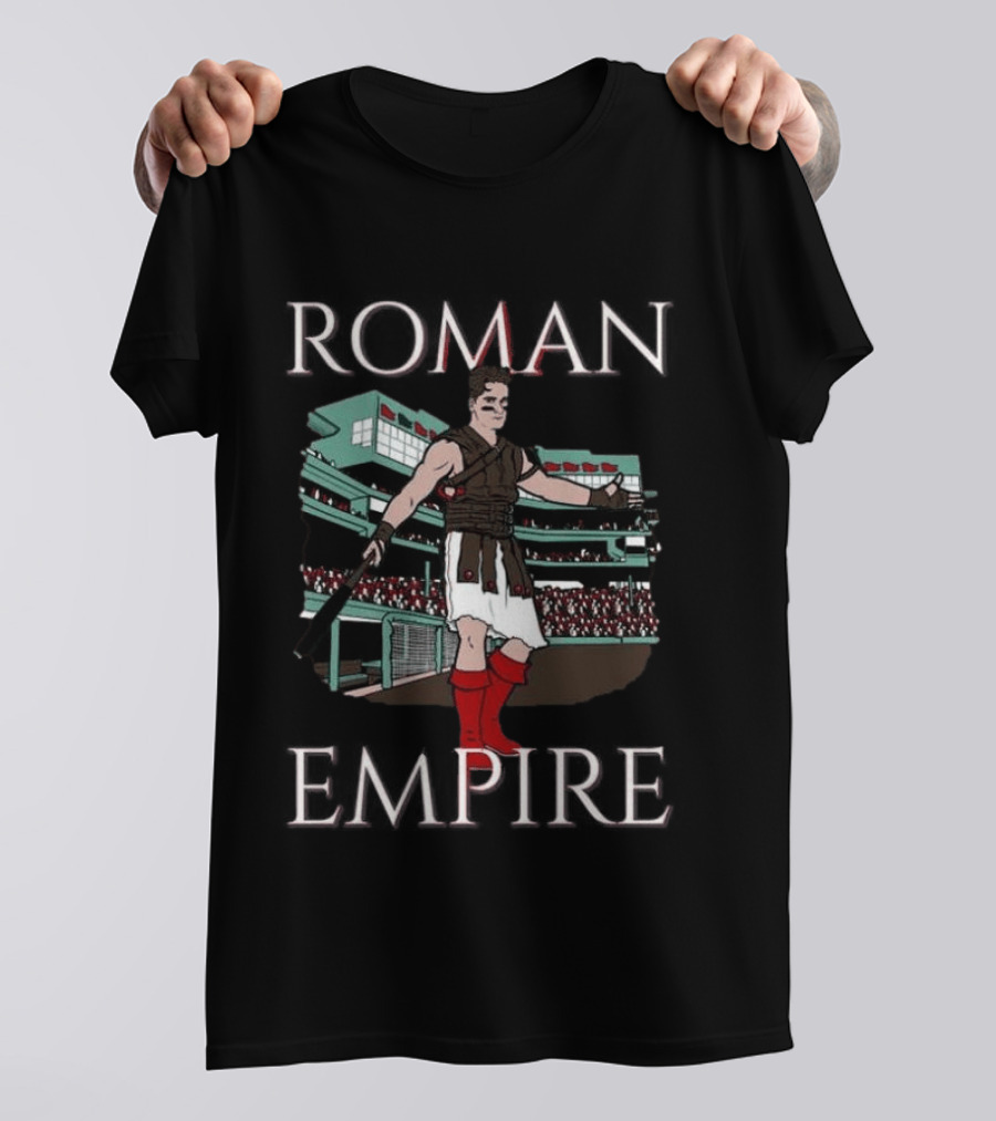 Roman Empire Gladiator Baseball Stadium Fan T-Shirt