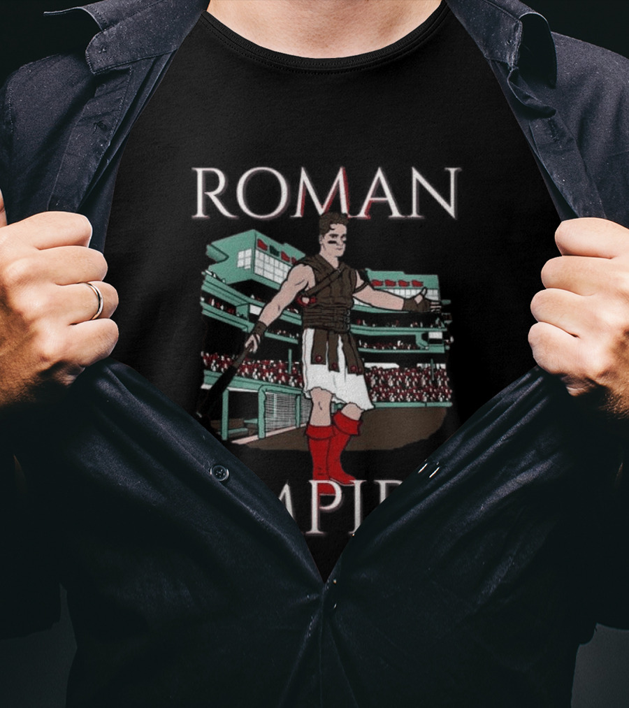Roman Empire Gladiator Baseball Stadium Fan T-Shirt