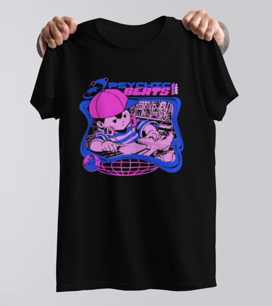 Ness EarthBound Psychic Beats Retro Gaming T-Shirt