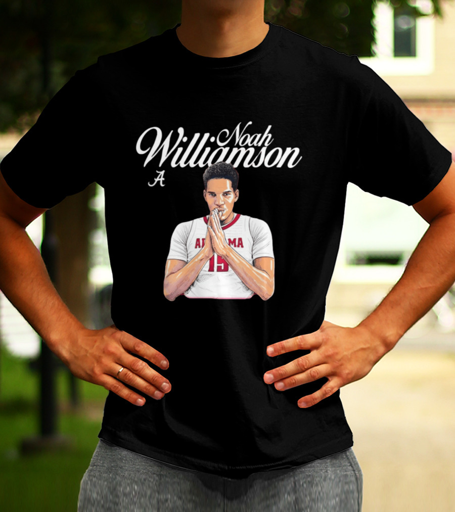 Noah Williamson Alabama 15 Crimson Tide NCAA Basketball Celebration T-Shirt