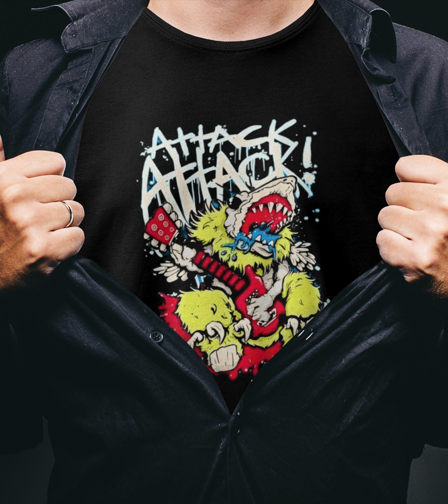 Attack Attack Monster Holding Guitar T-Shirt