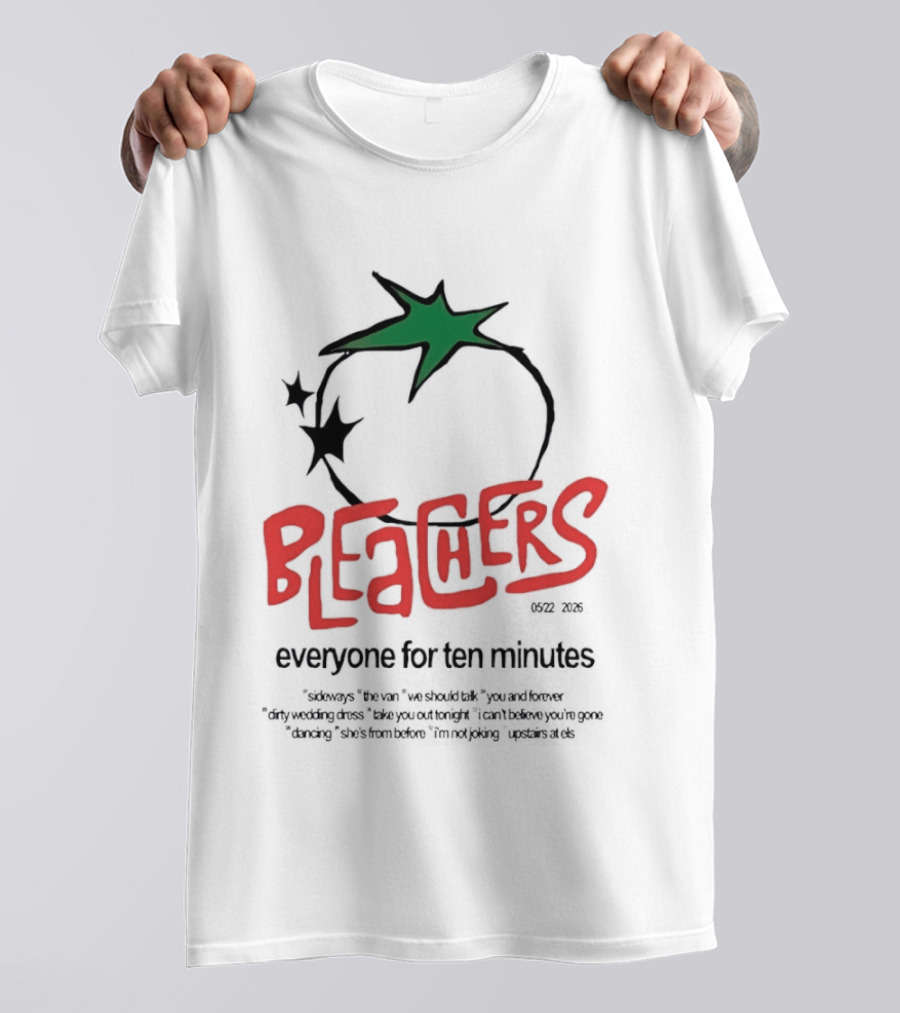 Bleachers Everyone For Ten Minutes Tomato Stars T-Shirt