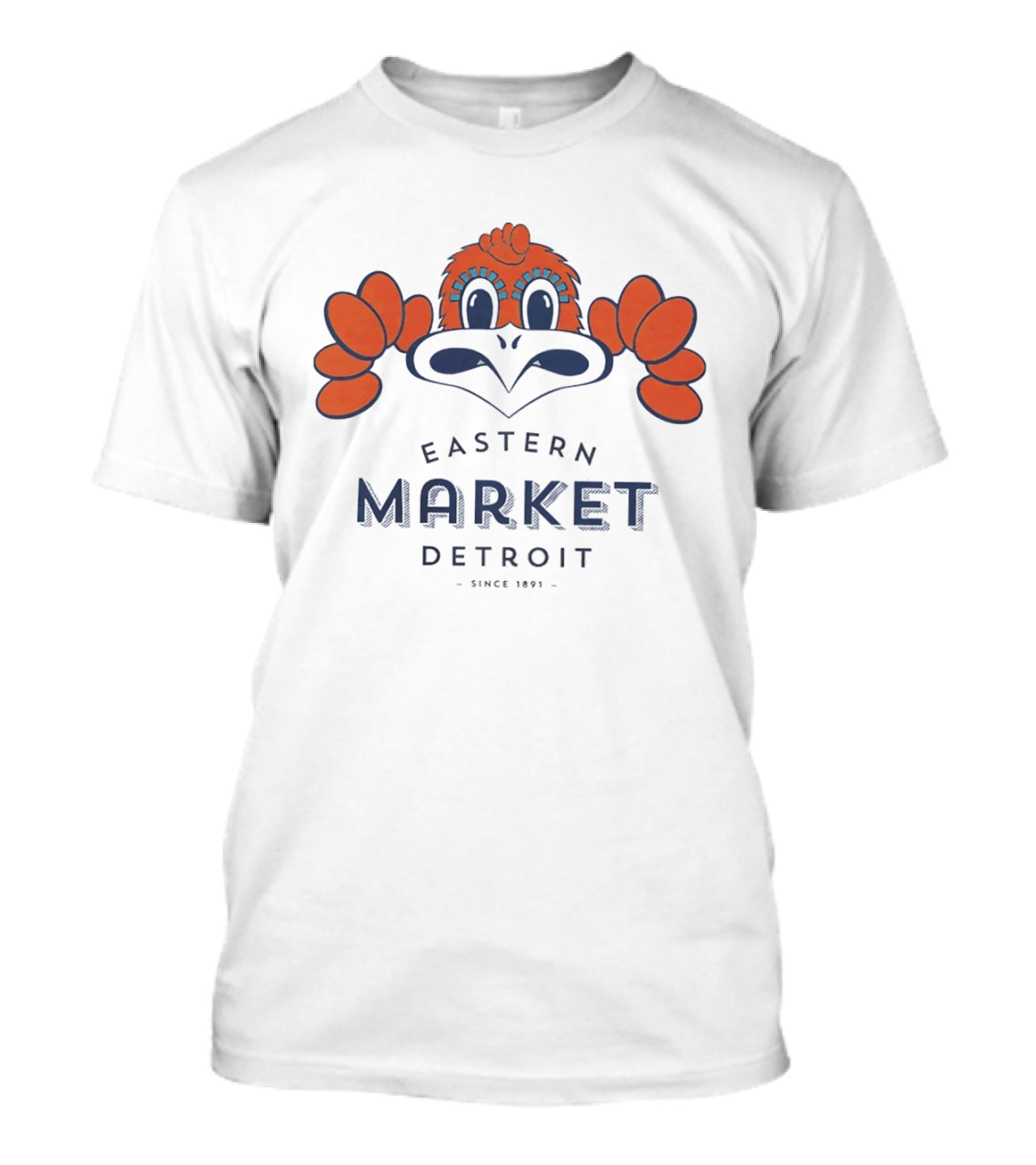 Eastern Market Detroit Since 1891 Cartoon Bird T-Shirt