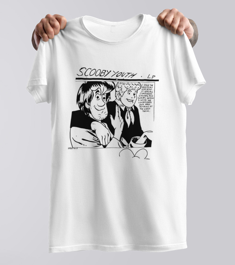 Scooby Youth LP Scooby Doo Shaggy Velma Daphne Classic Cartoon Franchise T-Shirt