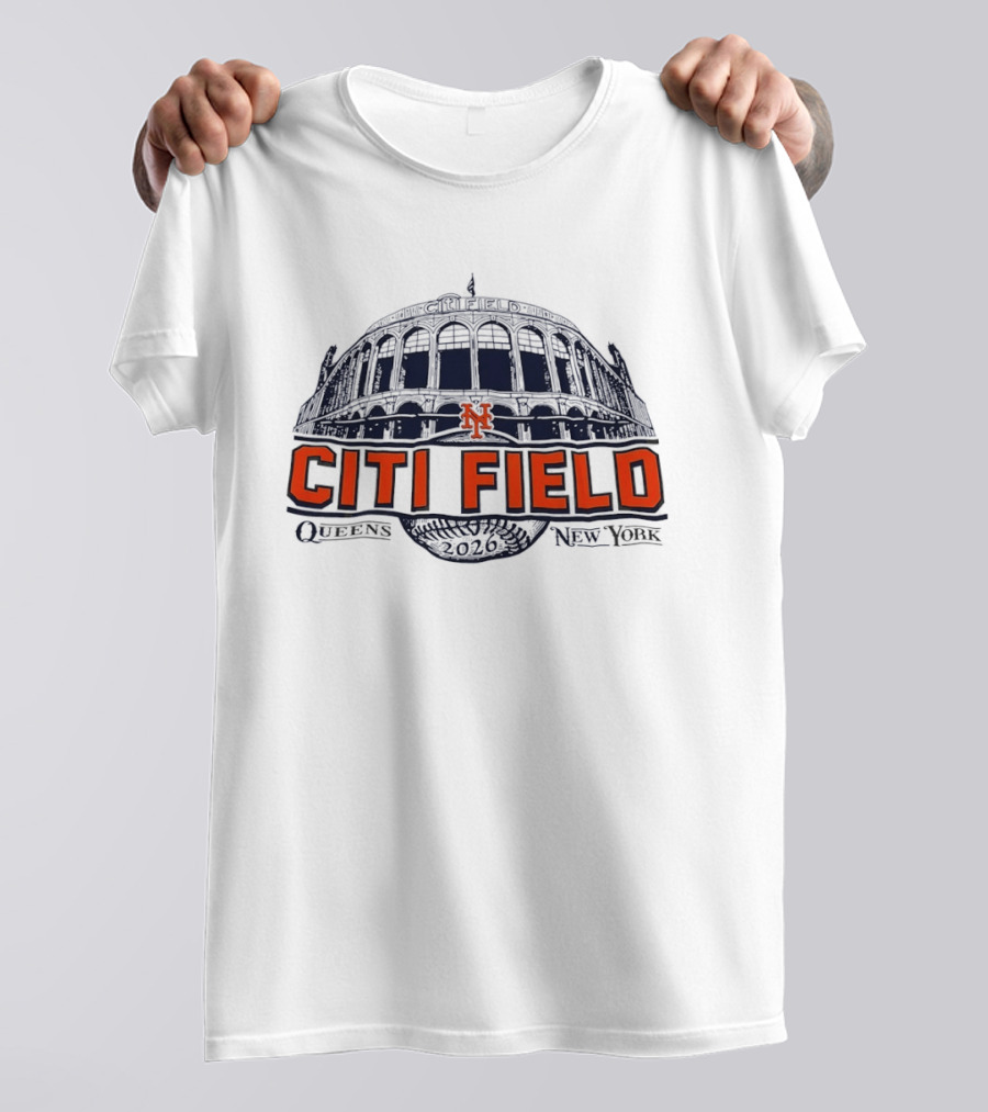 New York Mets Citi Field Queens 2026 T-Shirt