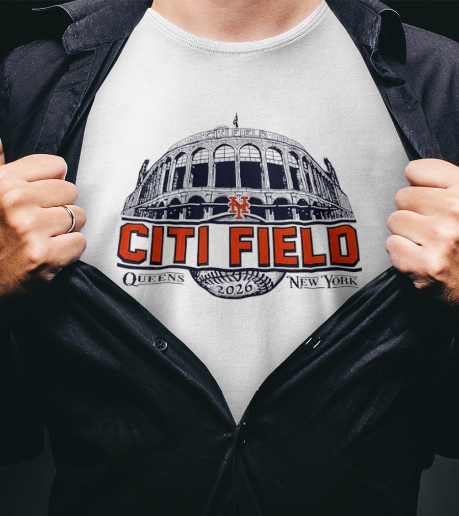 New York Mets Citi Field Queens 2026 T-Shirt