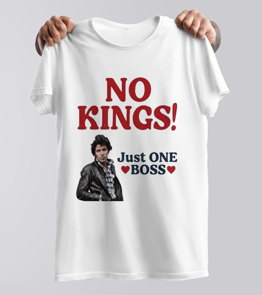 No Kings Just One Boss Leather Jacket T-Shirt