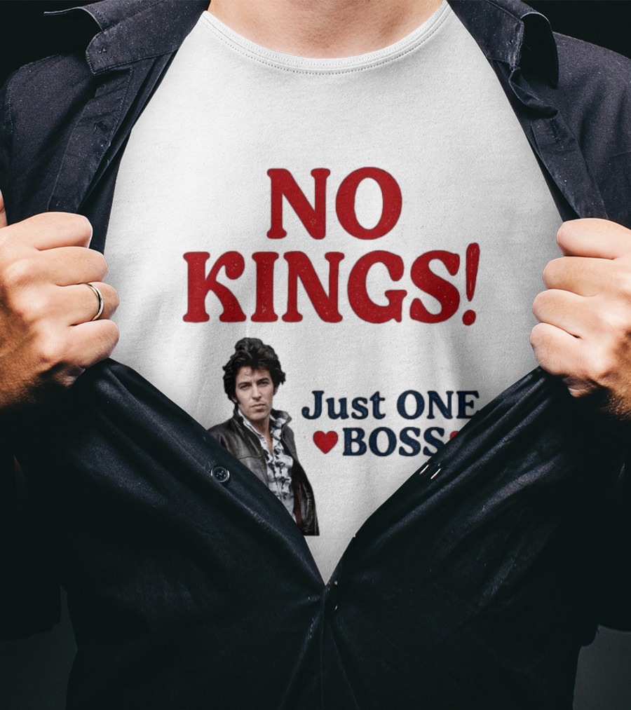 No Kings Just One Boss Leather Jacket T-Shirt