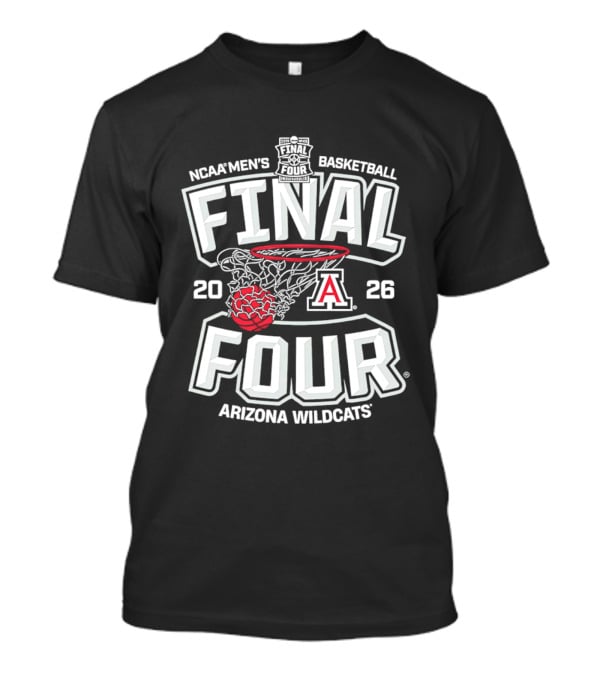 NCAA Men's Basketball 2026 Final Four Arizona Wildcats T-Shirt