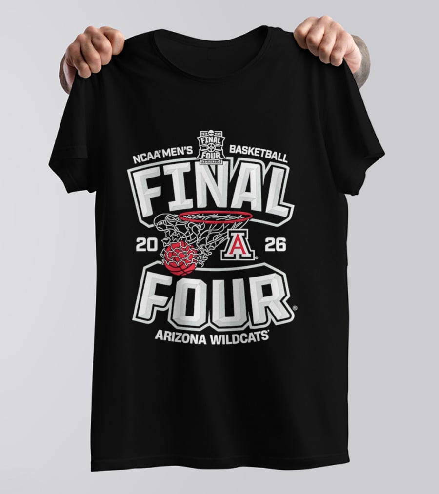 NCAA Men's Basketball 2026 Final Four Arizona Wildcats T-Shirt
