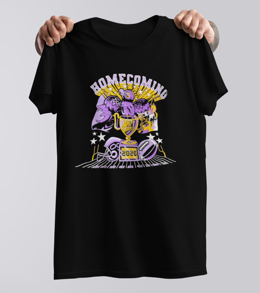 Homecoming 2026 Fur More Football Trophy Celebration T-Shirt