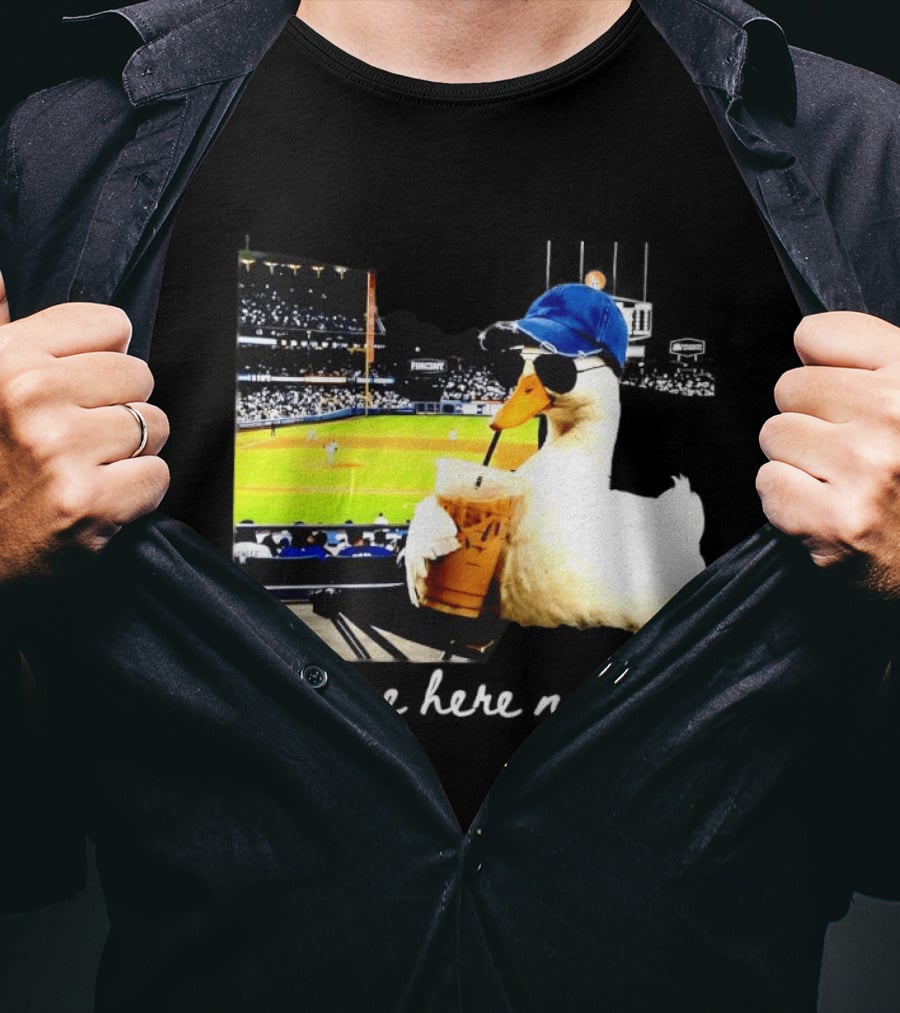 I Live Here Now Goose Ballfield Travel Baseball Softball Tournament T-Shirt