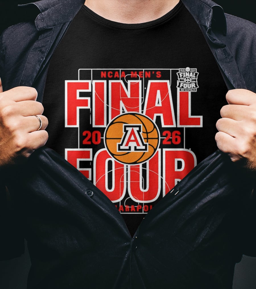 Arizona Wildcats 2026 NCAA Men's Final Four Indianapolis March Madness T-Shirt