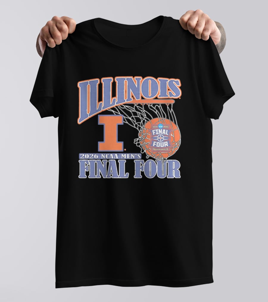 Illinois 2026 NCAA Men's Final Four Basketball Indianapolis T-Shirt