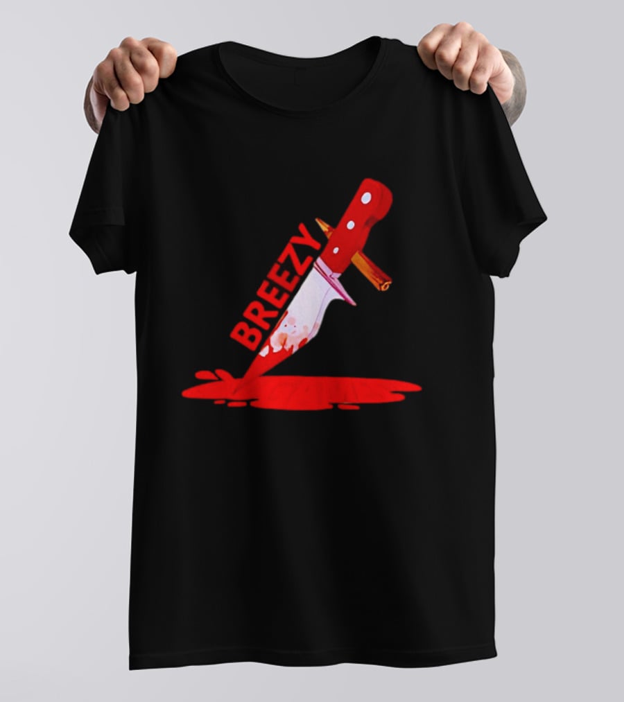 Breezy Games Bloodstained Knife T-Shirt