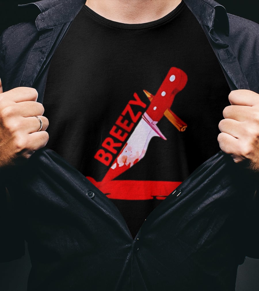 Breezy Games Bloodstained Knife T-Shirt